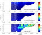 Chlorophyll, CDOM,<br>and Backscatter