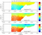 Temperature, Salinity,<br>and Density