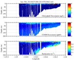 Chlorophyll, CDOM,<br>and Backscatter