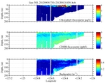 Chlorophyll, CDOM,<br>and Backscatter